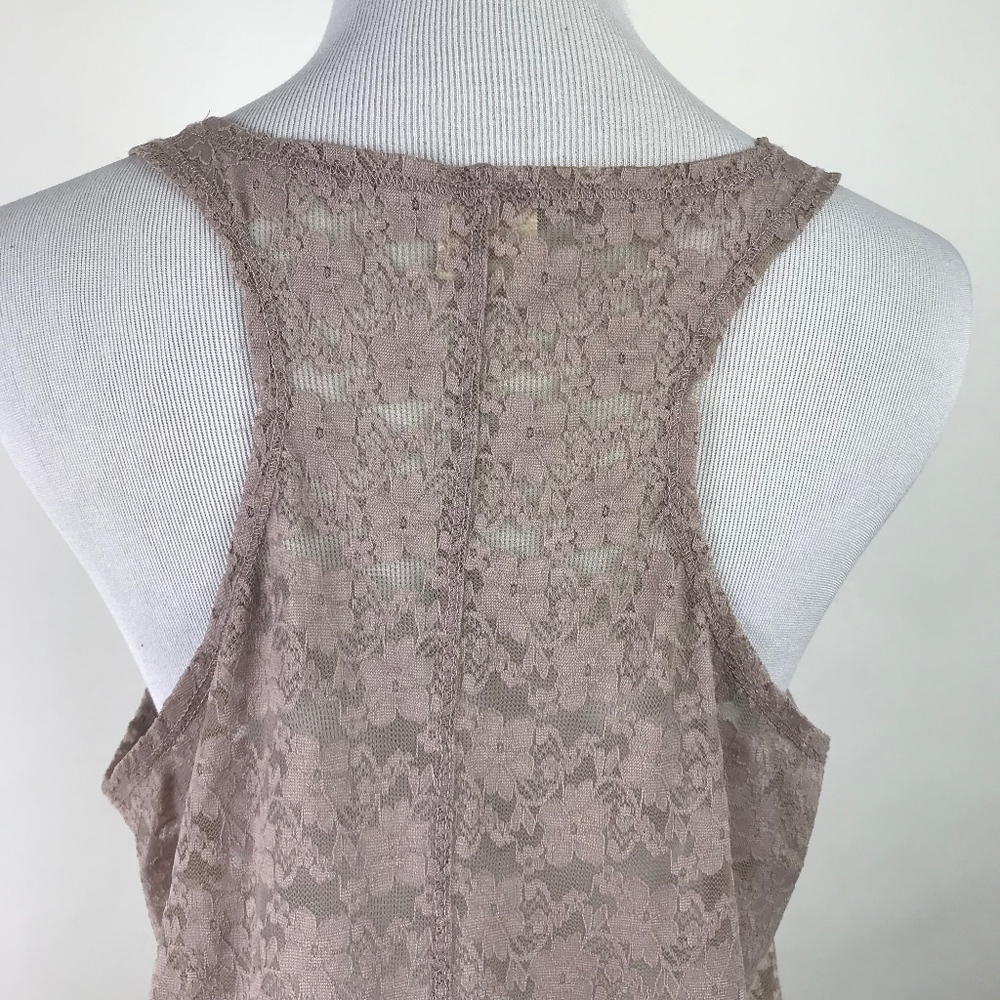 Hinge Racerback Tank Top Lace M #574 - Picture 6 of 8